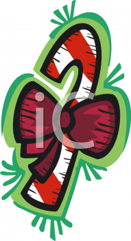 Candy Cane Clip Art Image