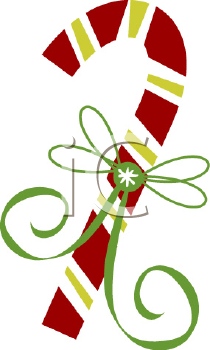Candy Cane Clip Art Image