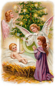 Nativity Scene Clip Art Image