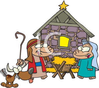 Nativity Scene Clip Art Image