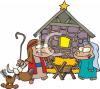 Nativity Scene Clip Art Image