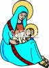 Nativity Scene Clip Art Image