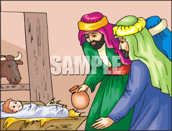 Nativity Scene Clip Art Image