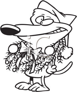 Christmas Wreath Clip Art Image