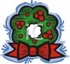 Christmas Wreath Clip Art Image