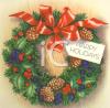 Christmas Wreath Clip Art Image