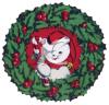 Christmas Wreath Clip Art Image