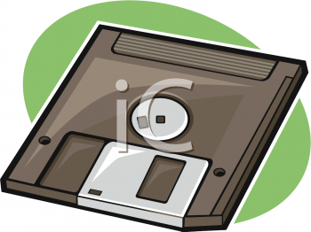 Computer Disk Clip Art Image