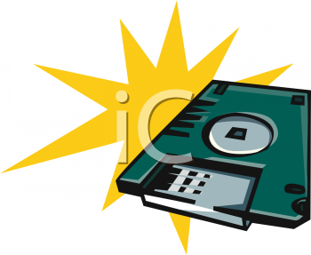 Computer Disk Clip Art Image