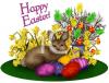 Easter Rabbit Clip Art Image