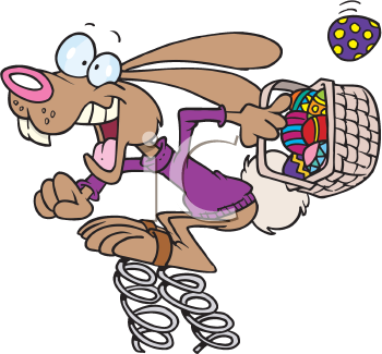 Easter Rabbit Clip Art Image