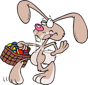 Easter Rabbit Clip Art Image