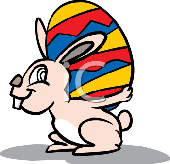 Easter Rabbit Clip Art Image