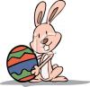 Easter Rabbit Clip Art Image