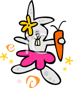 Easter Rabbit Clip Art Image