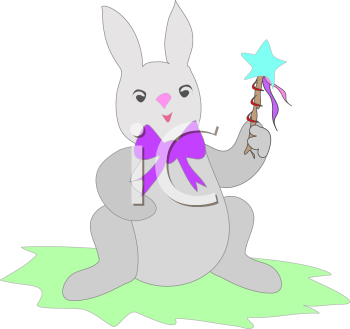 Easter Rabbit Clip Art Image