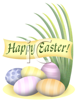 Easter Eggs Clip Art Image