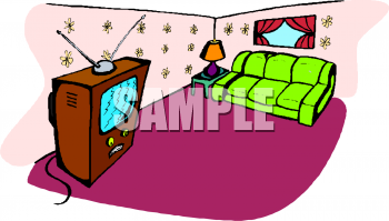 Living Room Clip Art Image