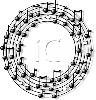 Music Notes Clip Art Image