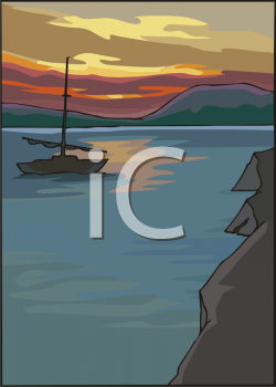 Landscape Clip Art Image