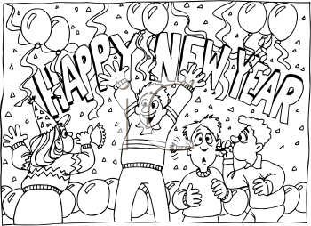 New Years Clip Art Image