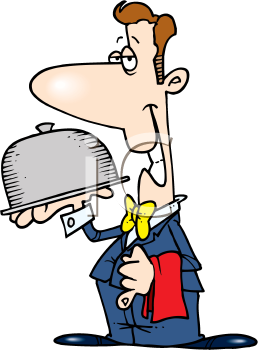 Waiter Clip Art Image