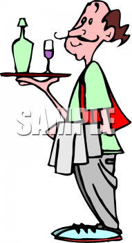 Waiter Clip Art Image