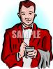 Waiter Clip Art Image