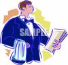 Waiter Clip Art Image