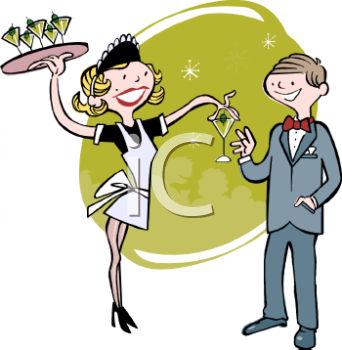 Waitress Clip Art Image